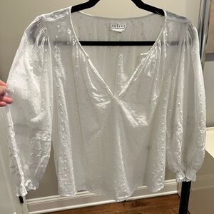 VELVET by GRAHAM & SPENCER white IMANI Swiss top